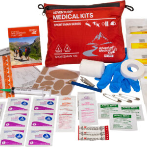 Adventure Medical Kits 01050100 Sportsman 100 Medical Kit Treats Injuries/Illnesses Waterproof Red