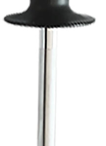 AccuSharp 034C Sharpening Steel  9" Diamond Steel Black Overmolded Rubber Handle Steel