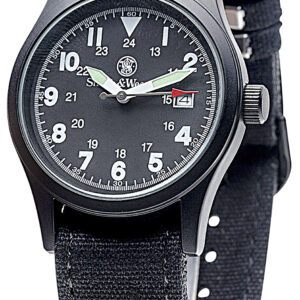 S&W SWW1464BK Smith & Wesson Military Watch Black