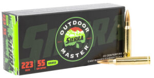 Sierra A937532 Outdoor Master 223Rem 5gr Hollow Point Boat Tail 20 Per Box/10 Case