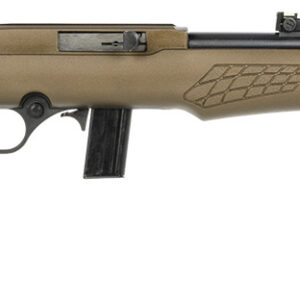 Rossi RS22L1811L RS22  Semi-Auto 22 LR 10+1 18" Black Barrel, Bronze Monte Carlo Stock/Rec, Fiber Optic Sights
