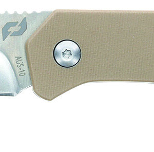 Schrade 1159301 Slingshot Lockback Folder 4" Recurve Clip Point/Satin AUS-10 Blade 5" G10 Handle