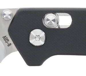 Schrade 1182620 Divergent  3.06" Folding Modified Drop Point Plain Satin AUS-8A SS Blade 4.31" Black G10 Handle