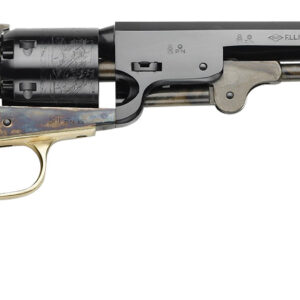 Pietta PF51CH44712 1851 Navy 44 Cal 7.50" 6rd Color Case Hardened Frame, Blued Cylinder & Octagon Barrel, Walnut Grip