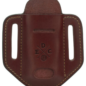 1791 Gunleather HDESSLCHNA EDC Heavy Duty Easy Slide Solo OWB Chestnut Leather Belt Slide Ambidextrous