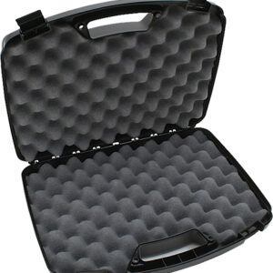 MTM Case-Gard 80940 Double Handgun Case  Black Polypropylene Holds 2 Handguns w/ up to 8' Barrels