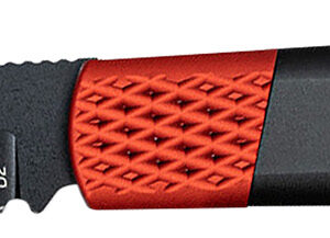 CobraTec Knives CTGHRBRB Gideon Hidden Release 3" OTF Plain Black D2 Steel Blade, 4.25" Black/Red Aluminum Handle
