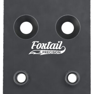 Foxtail Precision 100010 Adapter Plate Black Anodized Aluminum, Compatible w/Glock MOS, Holosun 407K/507K/EPS Carry Pattern Footprint Mount