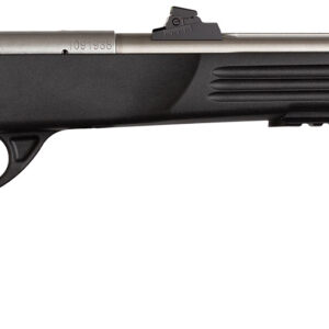 Crickett KSA796 Hunter Adult 22 WMR 1rd 9" Threaded Single Shot Stainless Barrel, Black Synthetic Grips