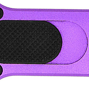 CobraTec Knives CALI952PURDNS California 952 *CA Compliant 1.75" OTF Drop Point Plain Black Stonewashed D2 Steel Blade, 3" Purple Anodized Aluminum Handle