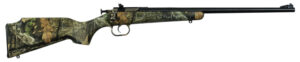 Crickett KSA2163 Youth  22 LR 1rd 16.12" Blued Barrel & Receiver, Fixed Front/Adjustable Rear Peep Sight, Hydro Dipped Mossy Oak Break-Up Synthetic Stock w/11.5" LOP, Rebounding Firing Pin Safety