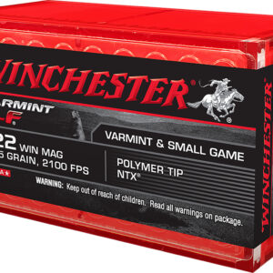 Winchester Ammo X22MHLF Varmint LF  22WMR 25gr Polymer Tip NTX 50 Per Box/40 Case