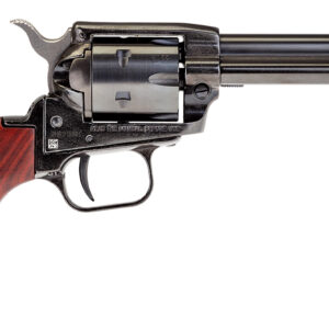 Heritage Mfg RR22B4 Rough Rider  22 LR 6 Shot, 4.75" Black Steel Barrel, Black Zinc Alloy Frame, Black Cylinder Cocobolo Grip, Hammer/Thumb Safety, Exposed Hammer