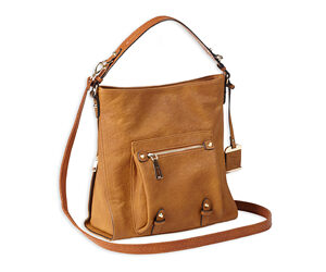BULLDOG HOBO ANNA PURSE COGNAC
