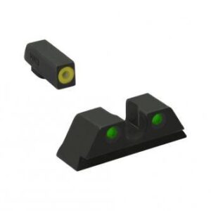 Meprolight ML41231 Hyper-Bright Yellow Ring Front/Green Rear Sights for Kimber DASA Revolvers