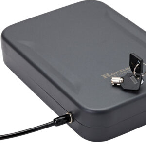 Hornady 95210 Lock Box XL Key Entry Black Steel Holds 1 Handgun 10" L x 7" W x 2" D