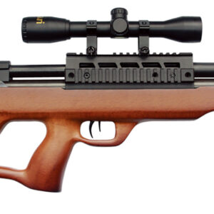 Beeman 1357 Under-Lever  Pre-Charged Pneumatic 177 Pellet 12+1 Shot Black Black Receiver European Hardwood Scope 4x32mm