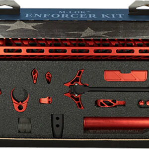 Timber Creek Outdoors TCOEKR Enforcer Complete Build Kit Red Anodized for AR-15