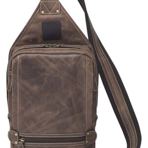 Gun Tote'n Mamas/Kingport GTMCZY108 Sling Backpack  Brown Leather Includes Standard Holster