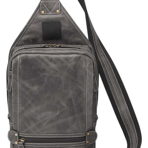 Gun Tote'n Mamas/Kingport GTMCZY108GREY Sling Backpack  Gray Leather Includes Standard Holster