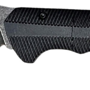 Templar Knife  Auto Assist  3.25" Folding Tanto Plain Black Oxide Stonewashed Powder Coated D2 Steel Blade, 4.25" Black Textured Aluminum Handle