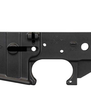 Yankee Hill 125 Stripped Lower Receiver 5.56x45mm NATO 7075-T6 Aluminum Black Anodized for AR-15
