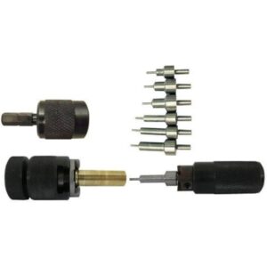 Lyman E-ZEE Trimmer Handgun Set & Pilots for 9mm .38 Spl .357 .40 S&W .44 Mag & 45 ACP