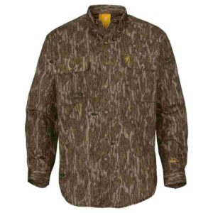 Browning Wasatch-CB Shirt Button-Front 2 Pocket Mossy Bottomland S