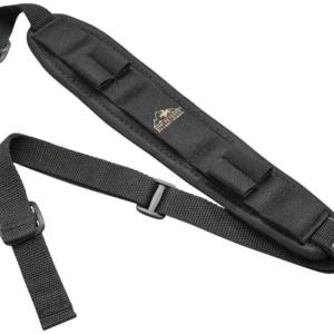 Butler Creek 80033 Comfort Stretch Alaskan Magnum Rifle Sling Black Neoprene w/Non-Slip Grippers 20"-46" OAL 2.50" Wide Adjustable Design Shell Loops