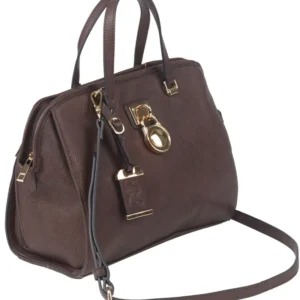 Bulldog BDP028 Satchel Style Purse Chocolate Brown Leather Satchel Most Sm Pistols & Revolvers Ambidextrous Hand