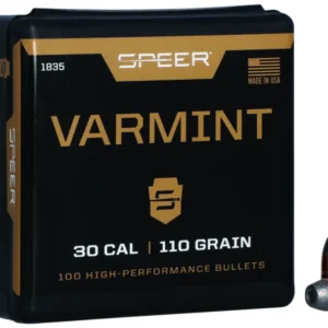 Speer 1835 Varmint  30Cal 110gr Jacketed Hollow Point 100 Per Box/5 Case