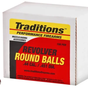 Traditions A1647 Revolver 44Cal Lead Ball 140gr 100/Box