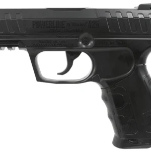 Daisy 426 Powerline Air Pistol CO2 177 Semi-Automatic 15 Shot Built-In BB Magazine, Smooth Bore Steel Barrel, Blade Front/Fixed Open Rear Sights, Molded Black Grip
