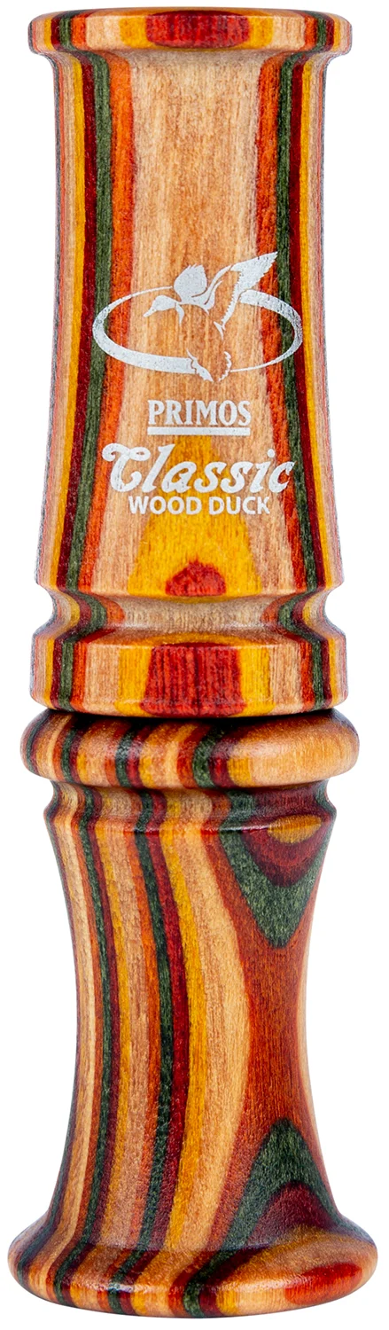 Primos 882 Classic Open Call, Wood Duck Sounds, Attracts Ducks Species, Multi-Color Hardwood