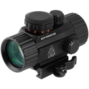 UTG SCPRG40CDQ 3.8" ITA Red/Green Circle Dot Sight Black Anodized 1 x 39.2 mm 4 MOA Red/Green Dot/62 MOA Circle