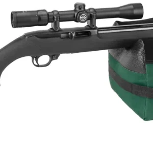 Caldwell 248885 DeadShot Shooter's Bag Empty Dark Green 600D Polyester Front and Rear Bag 8 lbs