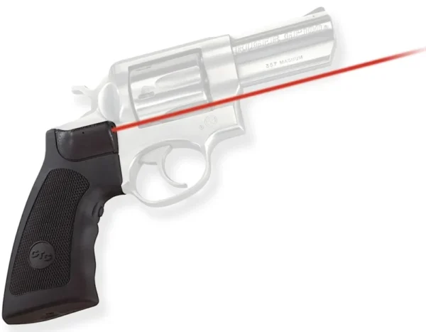 Crimson Trace 011790 Lasergrips  Fits Ruger Alaskan/GP100/Super Redhawk, Red Laser 633nM Wavelength 5mW Output, Black Polymer