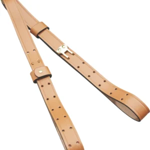 Butler Creek 26112 Military Carry Strap Brown Leather 44" OAL 1" Wide Two-Piece Design for Rifles