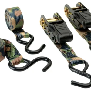 HME RS4PK Camouflage Ratchet Tie Down Straps Camouflage 4 Pack