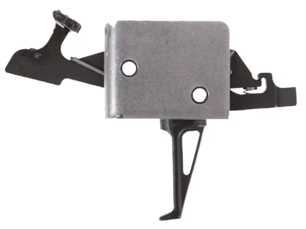 CMC Triggers 91504 Drop-In  Two-Stage Flat Trigger w/ 1-3 lbs Draw Weight & Black/Silver Finish