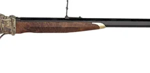 Taylors & Company 210148 1874 Sharps Down Under Sport 45-70 Gov Caliber with 1rd Capacity, 34" Blued Barrel, Color Case Hardened Metal Finish & American Walnut Stock Right Hand (Full Size)