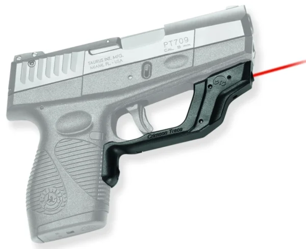 Crimson Trace 0160001 Laserguard  Fits Taurus Slim 709/708/740, Red Laser Black Polymer