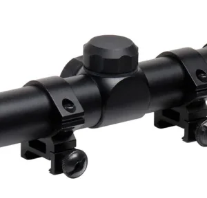 TruGlo TG-853932B Trushot  Black Anodized 3-9x32mm 1" Tube Duplex Reticle w/Rings 3/8" Dovetail