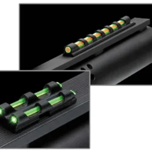 Truglo TG94D Gobble-Dot  Universal Shotgun Green/Red Fiber Optic Green Fiber Optic Black