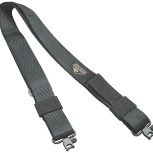 Butler Creek 80091 Quick Carry Rifle Sling Black Nylon Webbing 27"- 36" OAL 1.25" Wide Adjustable Design Features Uncle Mike's Locking Swivels