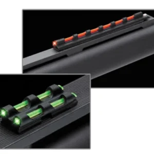 Truglo TG94 Gobble-Dot  Universal Shotgun Green/Red Fiber Optic Green Fiber Optic Black
