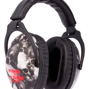 Pro Ears PE26UY006 ReVO Passive Muff 26 dB Over the Head Black w/Skull Pattern Youth 1 Pair