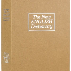 Bulldog BD1182 Deluxe Diversion Book Safe Combination Entry Brown Steel Holds 1 Handgun 7.75" L x 10.50" W x 2.50" D