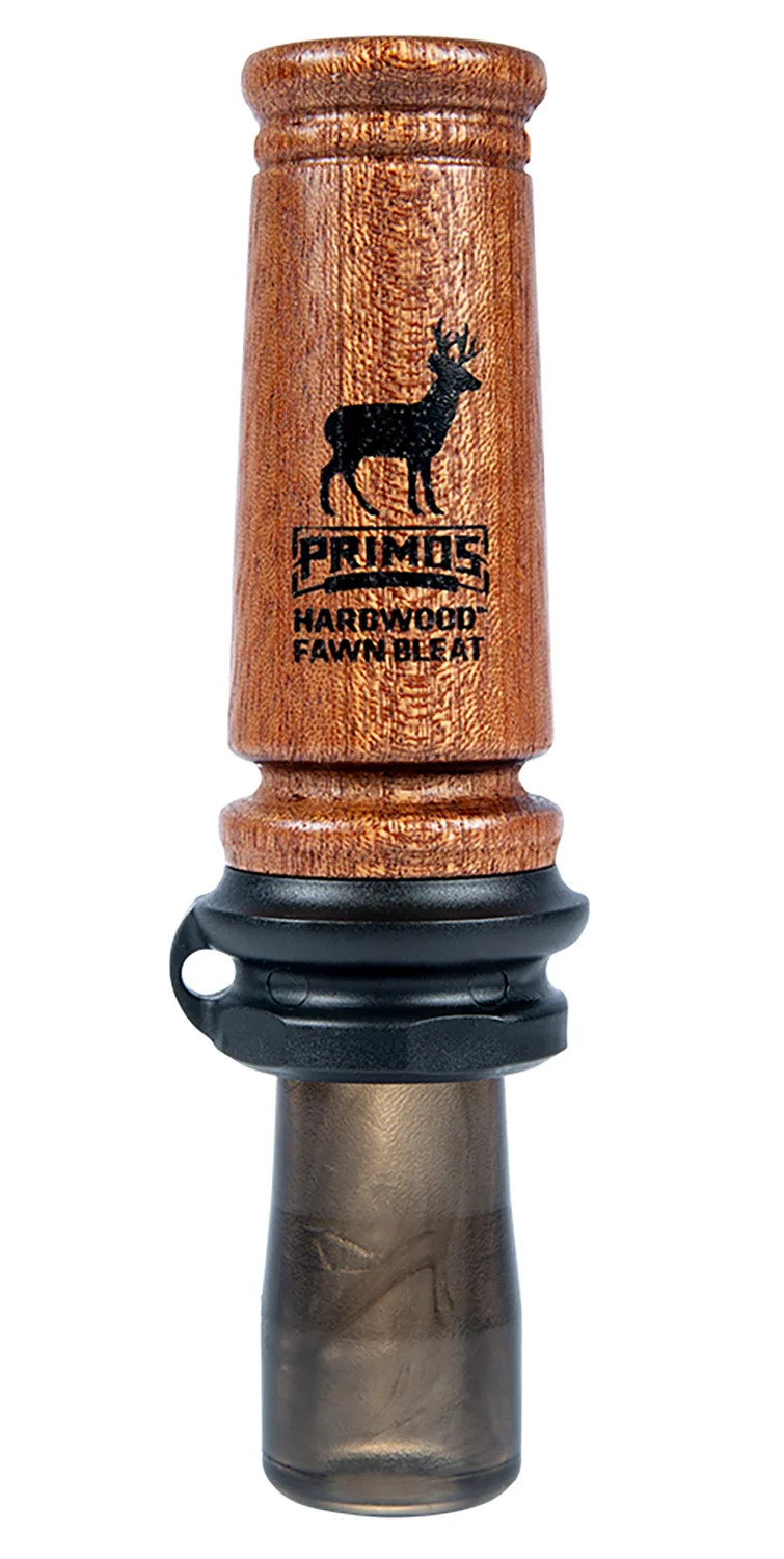 Primos 721 Hardwood Fawn Bleat Open Call Fawn Sounds Attracts Deer Brown Hardwood