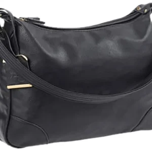 Bulldog BDP010 Hobo Purse w/Holster Black Leather for Most Small Autos & Revolvers Ambidextrous Hand